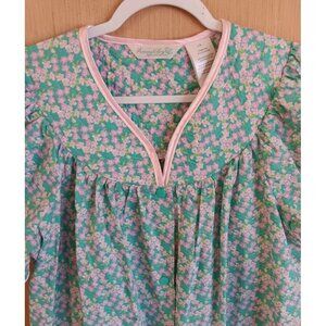 Morning Glory by Jasmine‎ Rose Size L Women's Floral Green House Coat Sleep Gown